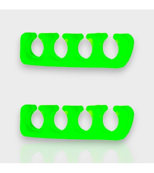 Διαχωριστικά Δακτύλων Πεντικιούρ Σιλικόνης (ζεύγος) Πράσινο Χρώμα