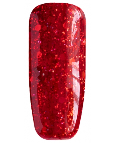 Ημιμόνιμο Βερνίκι Νυχιών Inveray 103 10ml Κόκκινο με Γκλίτερ 2